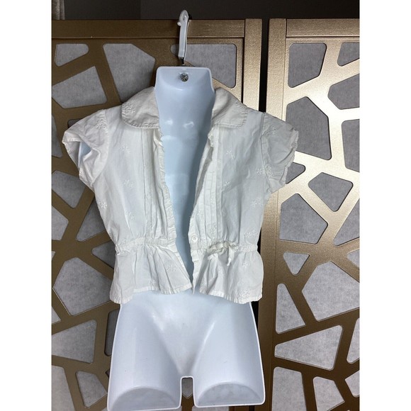 GIRLS GAP EDENS BOUQUET JANIE AND JACK DRESS TOPS blouses WHITE IVORY LOT sz 4 5 - Picture 11 of 14